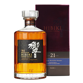 日本直采洋酒原装日本三得利suntory响牌hibiki乡音21年威士忌43日威