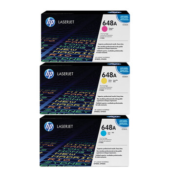 惠普(HP) 硒鼓 648A/CE261A- CE263A 三色原装 (适用LaserJet CP4025/CP4525) CE261A- CE263A 三色套装 3彩