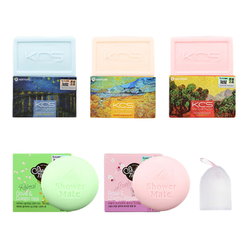 爱敬香氛皂混合装5块 洗脸洁面沐浴洗澡洗手香皂进口男女士礼物赠网袋