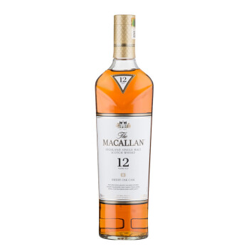 麦卡伦 macallan 洋酒 12年雪莉桶 原装进口700ml(新老包装,随机发货)