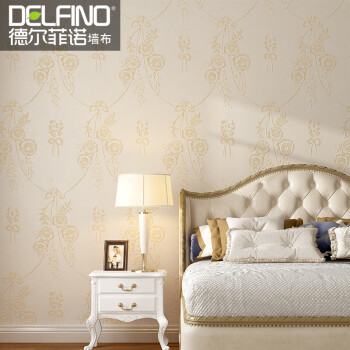 德尔菲诺欧式3d立体全屋无缝壁布卧室温馨现代简约客厅电视背景墙墙布