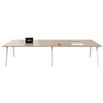 安美诚家具（ANMEICHENG FURNITURE）办公会议桌简约现代长条桌办公桌椅组合  2.0*1.0米【不含椅】