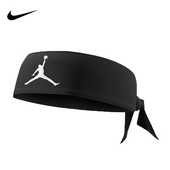 耐克（NIKE）JORDAN开放式头带AJ吸汗运动发带止汗带AC4095/JJN00010OS黑