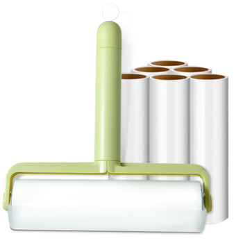 巨奇严选加长杆粘毛器24CM7卷420撕粘毛滚筒地毯衣服宠物猫毛粘毛神器