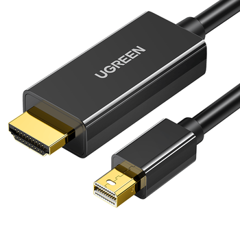 绿联Mini DP转HDMI转换器线转接头适用苹果Surface笔记本迷你dp雷电接口电脑接显示器投影仪1.5米10450