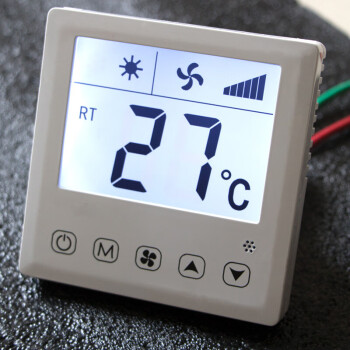 中央空调温控器面板大屏幕触摸屏智能液晶开关风机盘管控制面板线控器