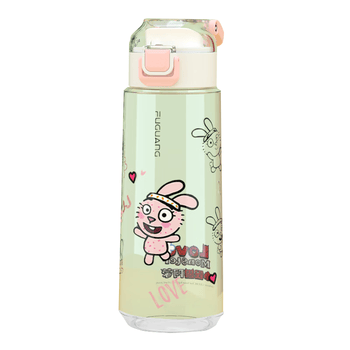富光塑料水杯tritan儿童水杯男女小学生大容量杯子夏季便携防摔620ml