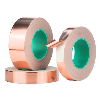 欧唛（oumai）双导铜箔胶带10mm*20m 0.065mm加厚纯铜 双面导电耐高温电磁屏蔽胶带