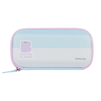 国誉（KOKUYO）(KOKUYO)淡彩星球·桌面摊开式笔盒学生收纳铅笔盒 蓝色 1个 WSG-PCJ202B