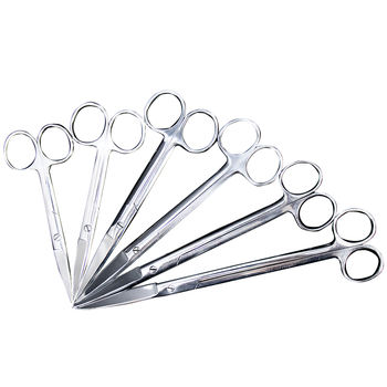 海斯迪克 HKQS-209 不锈钢手术剪刀外科器械实验室用多功能医疗剪绷带剪 直尖14cm