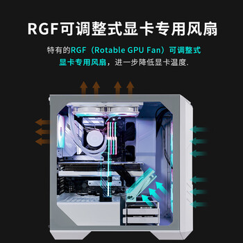 酷冷至尊(CoolerMaster)HAF500白 EATX中塔电脑机箱 2x20ARGB风扇/显卡风扇/双360水冷位/Type-C3.2/4090