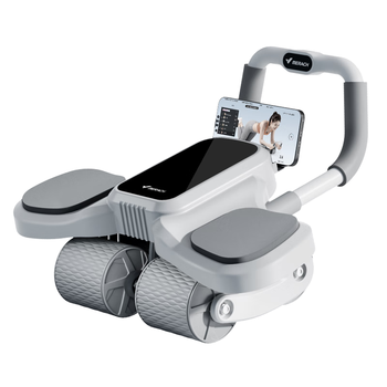 麦瑞克（MERACH）四轮健腹轮自动回弹肘撑腹肌轮家用健身器材卷腹轮带辅助男女