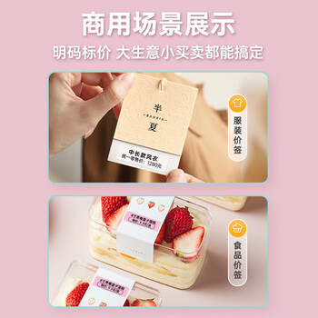 精臣D11 D110 D101 H1标签机打印纸 标记姓名开关贴迷你价格标签贴纸打价纸生产日期14*40-160张 透明 精臣D11 D110 D101 H1标签机打印纸 标记姓名开关贴迷你价格标签贴纸打价纸生产日期14*40-160张 透明