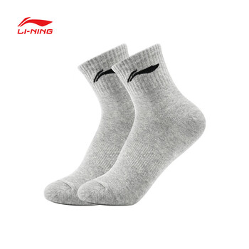 李宁（LI-NING）乒乓球袜棉质吸汗毛巾底防滑耐磨减震比赛训练运动袜男女款