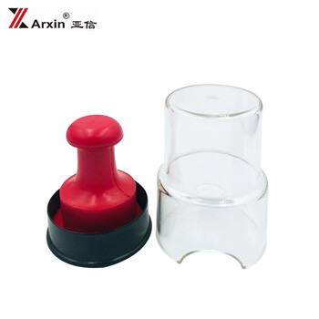 亚信（Arxin）NO.092精制豪华印章盒带印台 带印台 印章盒直径 42mm/50mm