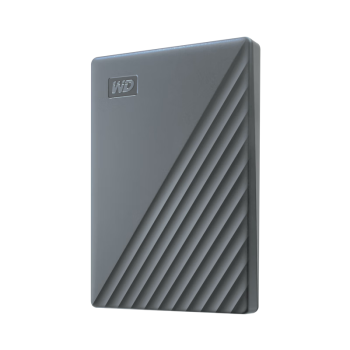 西部数据（WD）5TB 移动硬盘 兼容type-c My Passport随行版2.5英寸 灰 机械硬盘 大容量 手机笔电脑外接家庭存储