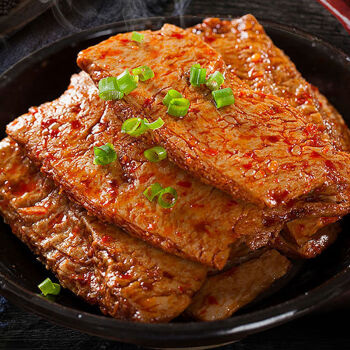 手撕素牛排素肉零食豆腐皮麻辣油炸素食素牛肉豆腐干麻辣味30包