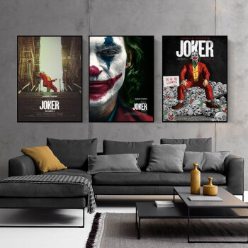 2019小丑海报装饰画joker dc杰昆菲尼克斯哥谭电影挂画装饰画壁画x