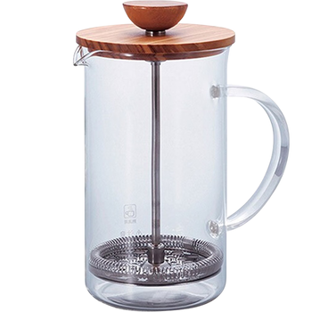 HARIO原装进口法压壶橄榄木咖啡壶茶壶冲茶器咖啡过滤网300ML