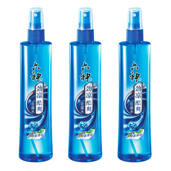 六神 花露水 喷雾型劲凉酷爽180ML*3瓶 清凉薄荷舒爽止痒 新旧包装