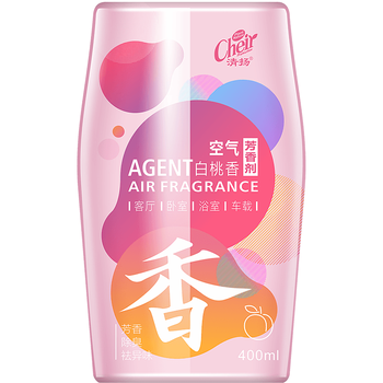 CHEIR空气清新剂浴室卫生间厕所香氛车载卧室内消除异味香薰白桃400ml