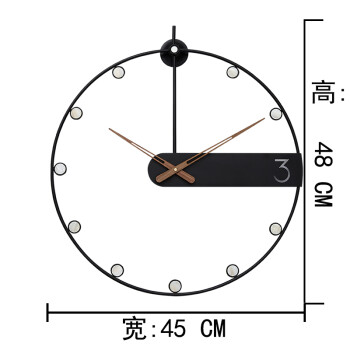 石英钟客厅轻奢挂钟简约石英钟大钟表客厅创意北欧式现代时尚时钟时之