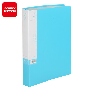 齐心(Comix)A4/60页资料册 文件活页收纳册 插袋档案文件夹 办公用品 明兰A3306