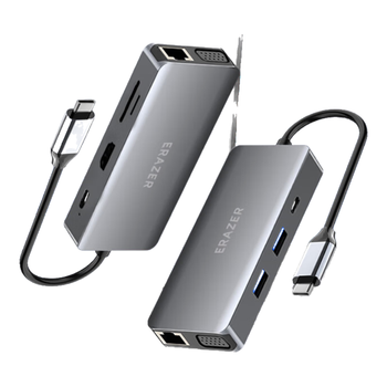 联想（Lenovo）生态品牌异能者Type-C扩展坞4k60Hz HDMI网线转接头HUB音频读卡器PD快充VGA接口笔记本手机拓展坞