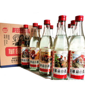 革命小酒42度整箱 500ml*12瓶 北京小酒42度浓香型白酒整箱京华楼