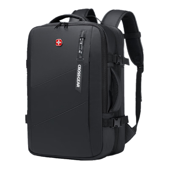 CROSSGEAR十字勋章商务双肩背包男17.3寸电脑包扩容大容量出差旅行学生书包