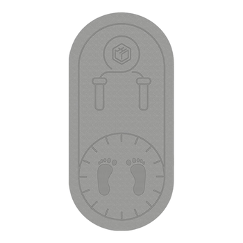 京东京造 跳绳垫瑜伽垫室内健身垫跳操垫TPE加厚8mm运动隔音减震防滑垫