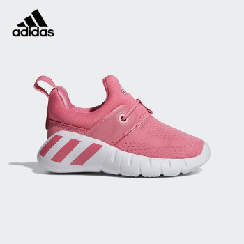 adidas阿迪达斯2021秋季女婴童新款反光条软底一脚蹬训练学步鞋网面鞋