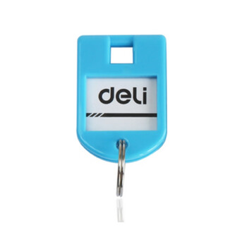 得力(deli)0729 彩色钥匙管理箱专用钥匙牌 24个装 办公用品