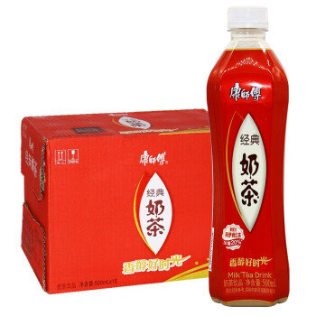 康师傅奶茶 经典奶茶 阿萨姆风味 炼乳奶茶 500ml*15瓶装整箱混合 网