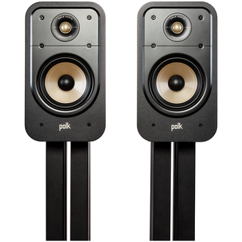 普乐之声（polk）ES20 音响 家庭影院 hifi书架音箱 Hi-res高解析度无源音箱 木质2.0发烧音箱 黑色