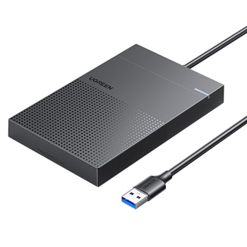 绿联  USB3.0移动硬盘盒 2.5英寸硬盘盒 适用笔记本电脑台式机外接SATA串口SSD固态机械硬盘盒子30719