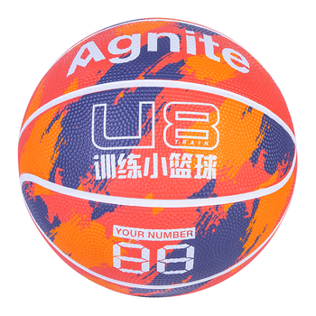 得力(deli)儿童篮球4号橡胶发泡耐磨蓝球弹力耐磨易掌控篮球 橙色