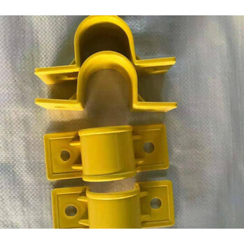定型化临边防护连接件工地基坑楼梯扶手钢管件塑料临时护栏杆配件定制