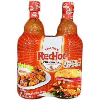 上海costco开市客代购franks水牛城鸡翅辣椒酱739ml2瓶