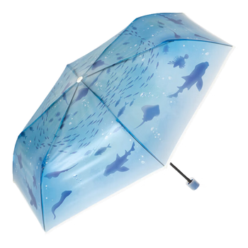 Wpc.雨伞新江之岛水族馆联名折叠伞日本高颜值透明可爱加固结实雨具