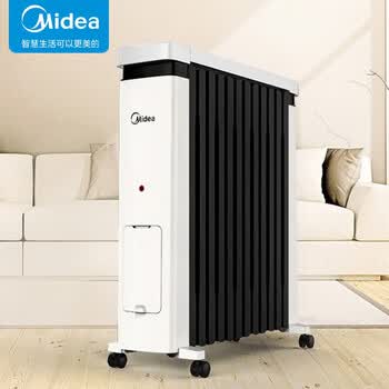 美的（Midea）取暖器 电油汀电暖器加湿盒烤火炉 办公室卧室电暖器儿童防烫 NY2212-18C