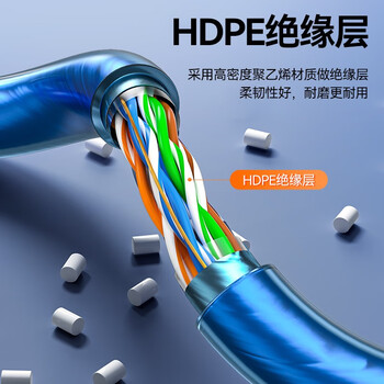 山泽 超五类屏蔽网线【0.51±0.008mm纯铜线芯】CAT5e千兆带屏蔽 抗干扰工程监控布线305米 FTP-305 山泽 超五类屏蔽网线【0.51±0.008mm纯铜线芯】CAT5e千兆带屏蔽 抗干扰工程监控布线305米 FTP-305