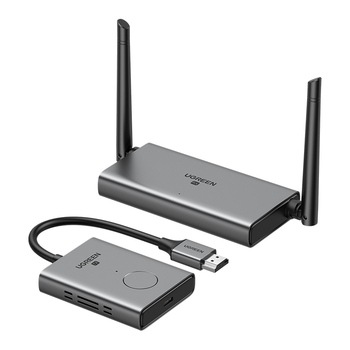 绿联HDMI无线投屏器高清会议同屏器适用笔记本电脑机顶盒接电视显示器投影仪点对点50米传输器50633