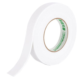 天章 （TANGO）高粘EVA泡棉双面胶带12mm*4.6米*2.5mm加厚白色1卷袋装 泡沫双面胶强力胶办公用品家用凑单T19316