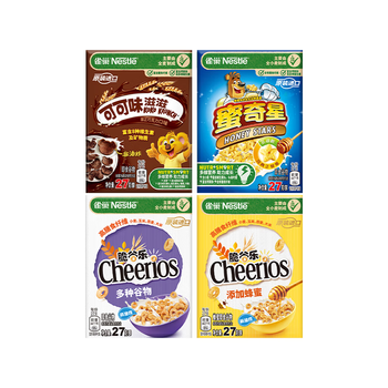雀巢（Nestle）进口谷物迷你装108g混合味儿童零食儿童营养麦片即食全谷物非油炸