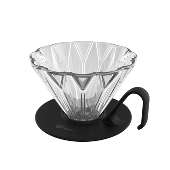 Hero菱镜咖啡滤杯手冲滴漏式玻璃过滤器家用咖啡壶手冲器具