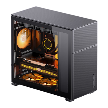乔思伯（JONSBO）松果D41 MESH版黑色 ATX机箱（双360冷排/ATX电源/Type-c Gen2 10Gbps+/垂直风道/长显卡）