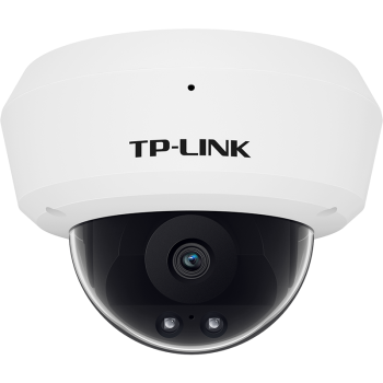 TP-LINK POE供电控摄像头400万像素室内家用防暴拾音半球监控器高清网络摄像机可插内存卡TL-IPC443MP-4