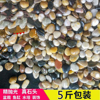 海澳德雨花石水池铺垫鹅蛋石小石子园艺天然阳台七彩庭院鹅卵石鱼池