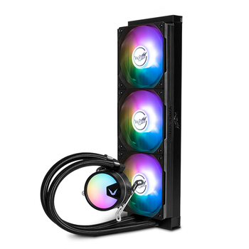 瓦尔基里(VALKYRIE）A360 VK 一体式CPU水冷散热器 多平台扣具 支持LGA1700 ARGB光效 隐藏走线一线通